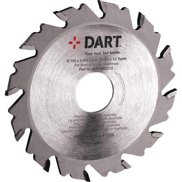 DART BJC1022212  Biscuit Cutting Blade 102Dmm x 22.23B x 12Z