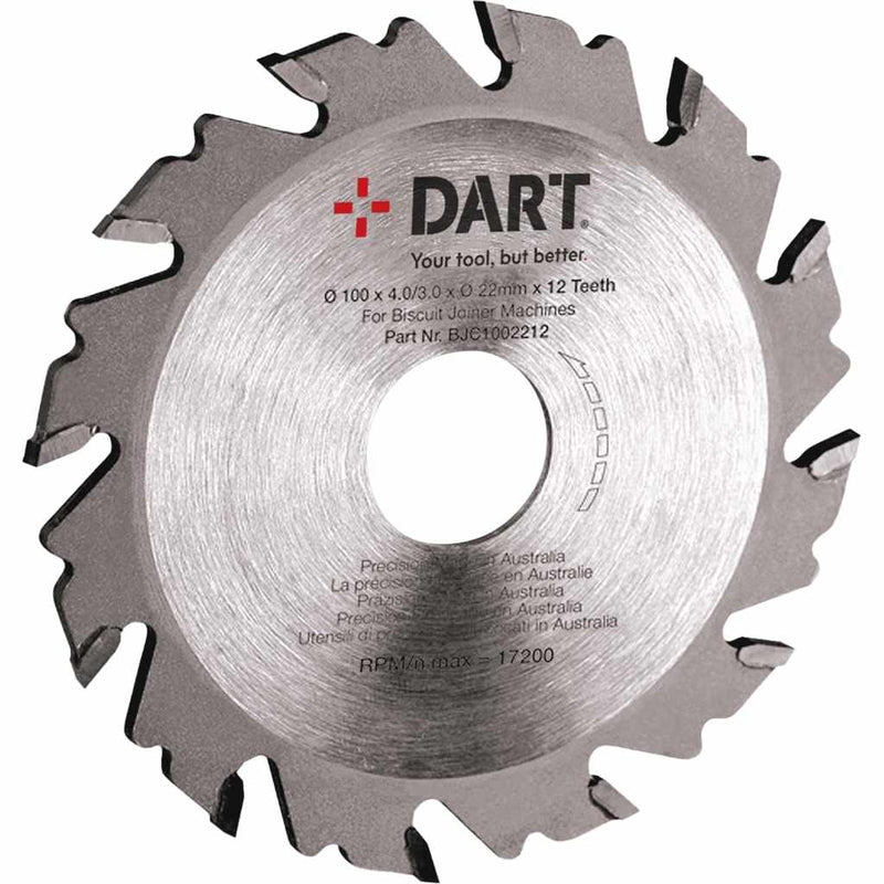 DART BJC1022212  Biscuit Cutting Blade 102Dmm x 22.23B x 12Z