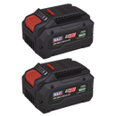 Sealey BK08 SV20 Series Power Tool Battery 20V 8Ah - Pack of 2