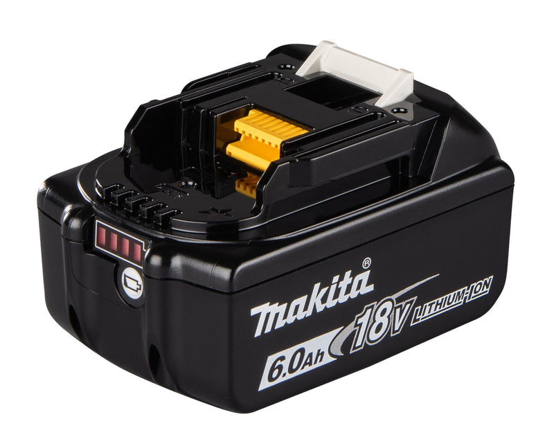 x2 MAKITA BL1860B Li-ion battery for 18V LXT® tools 6.0 Ah (Twin Pack)