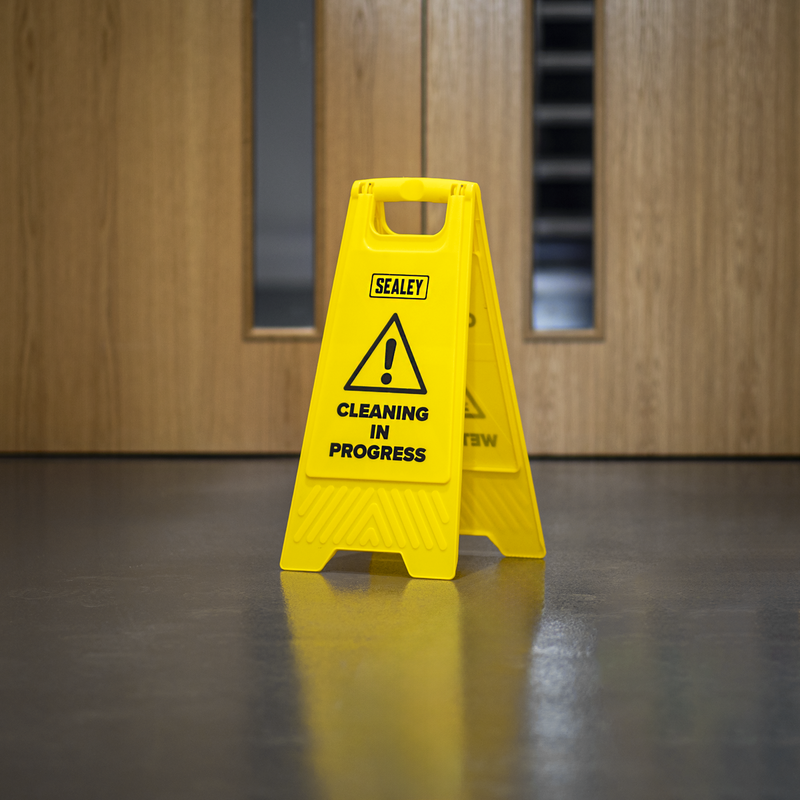 SEALEY BM120 Wet Floor Signs - Pack of 2