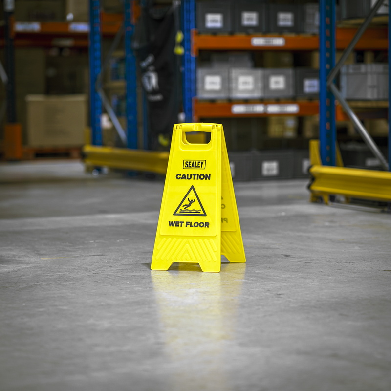 SEALEY BM120 Wet Floor Signs - Pack of 2