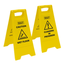 SEALEY BM120 Wet Floor Signs - Pack of 2