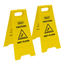SEALEY BM120 Wet Floor Signs - Pack of 2