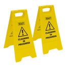 SEALEY BM120 Wet Floor Signs - Pack of 2