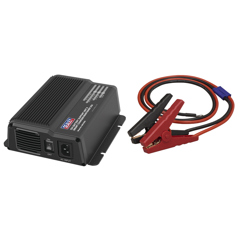 Sealey BSCU25A 12V Battery Support Unit & Smart Charger/Maintainer 25A