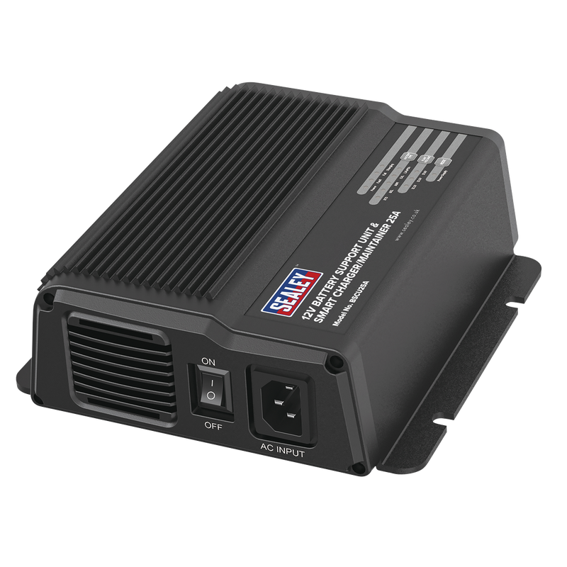 Sealey BSCU25A 12V Battery Support Unit & Smart Charger/Maintainer 25A
