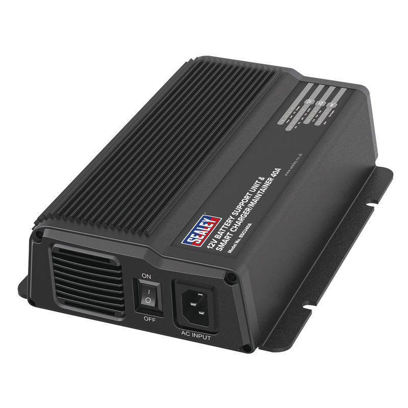 Sealey BSCU40A 12V Battery Support Unit & Smart Charger/Maintainer 40A