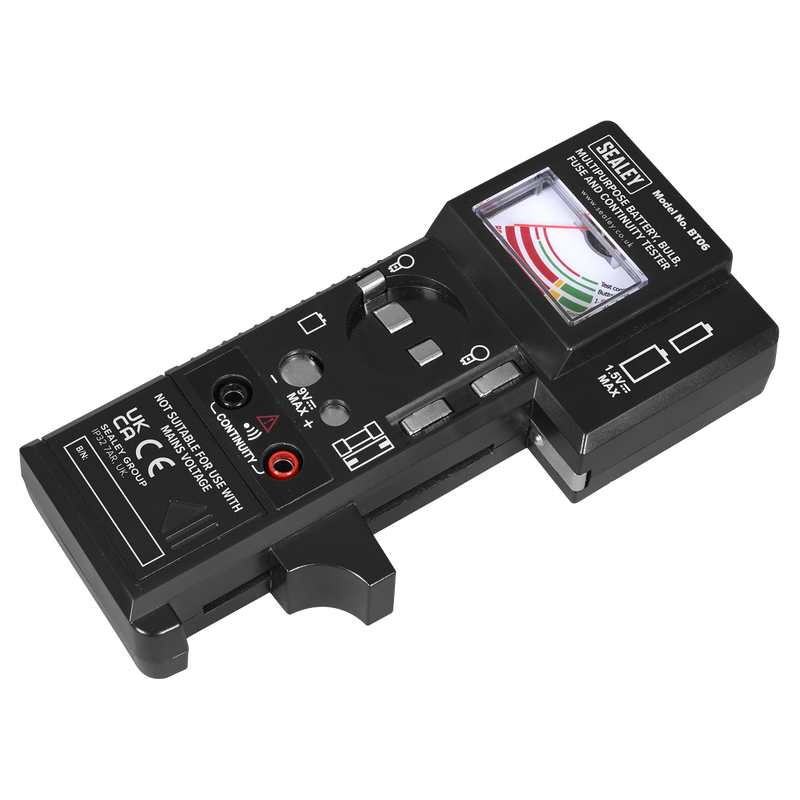 Sealey BT06 Multipurpose Battery, Bulb, Fuse & Continuity Tester