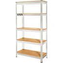 Clarke 6600806 CSM5350S Heavy Duty 350kg Boltless Shelving (Silver)