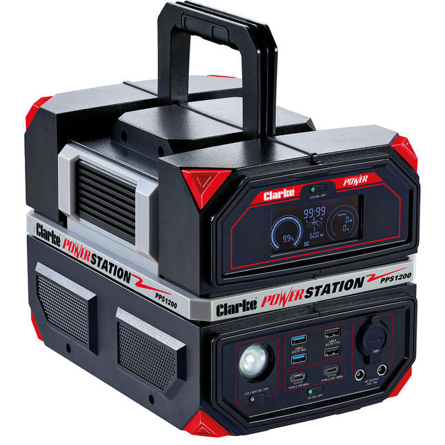 Clarke 8877145 PPS1200 1200W Peak Portable Power Station