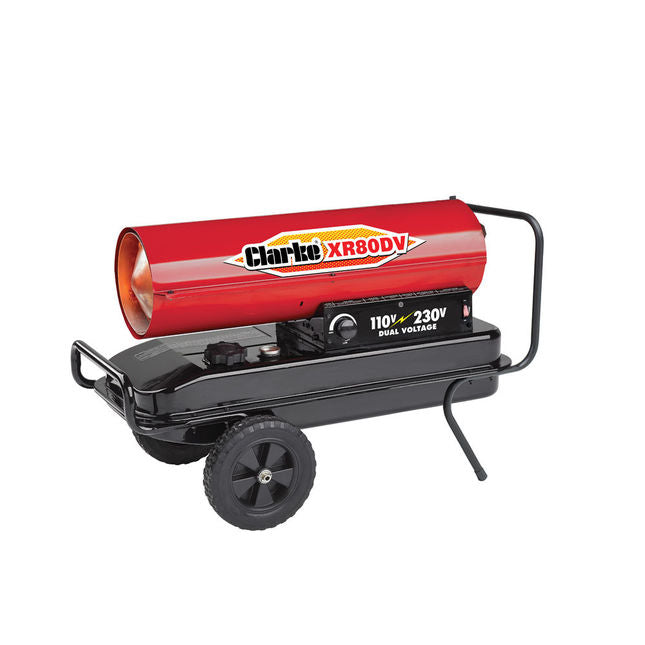 Clarke 6931019 XR80DV 20.5kW Diesel Dual Voltage Industrial Space Heater (110V/230V)
