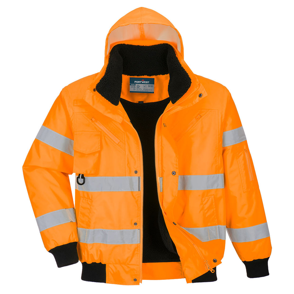 Portwest Hi-Vis 3-in-1 Bomber Jacket