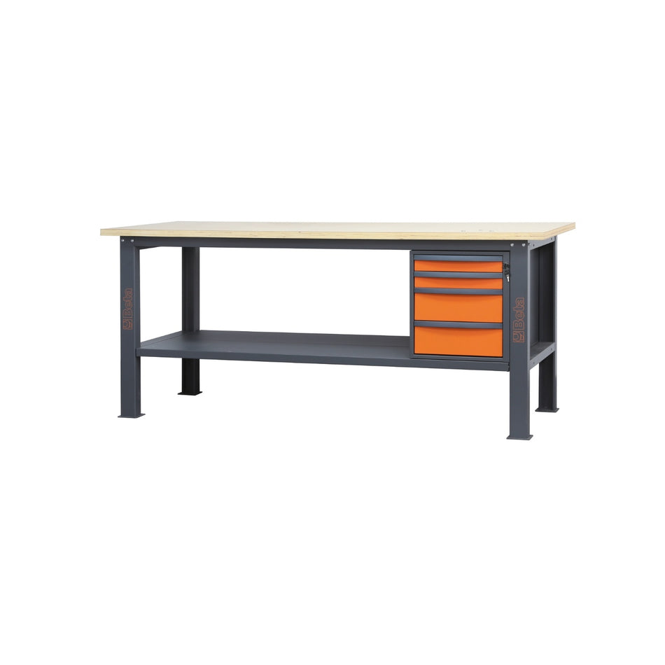BETA 58000632 C58BC-W2,1 4C/O-WORKBENCH WOOD 4 DRAWERS