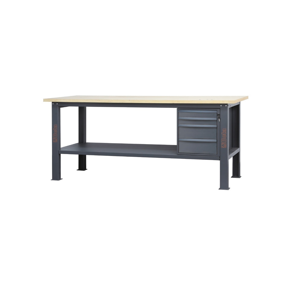 BETA 58000632 C58BC-W2,1 4C/O-WORKBENCH WOOD 4 DRAWERS