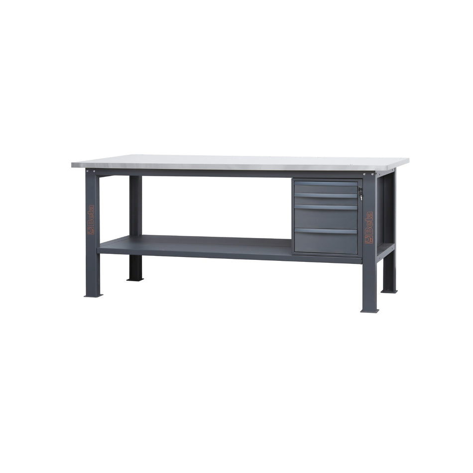 BETA 58000623 C58BC-X2,1 4C/O-WORKBENCH INOX 4 DRAWERS
