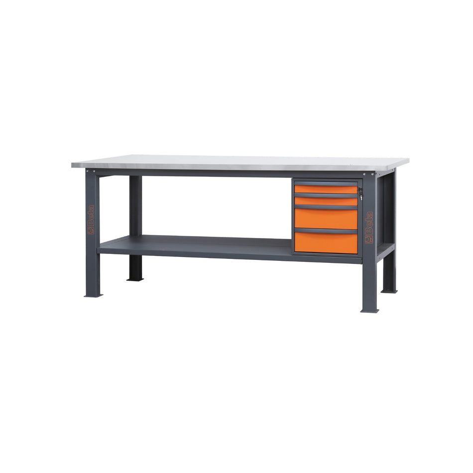 BETA 58000627 C58BC-X2,1 4C/A-WORKBENCH INOX 4 DRAWERS