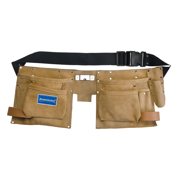 Silverline CB05 Double Pouch Tool Belt 8 Pocket