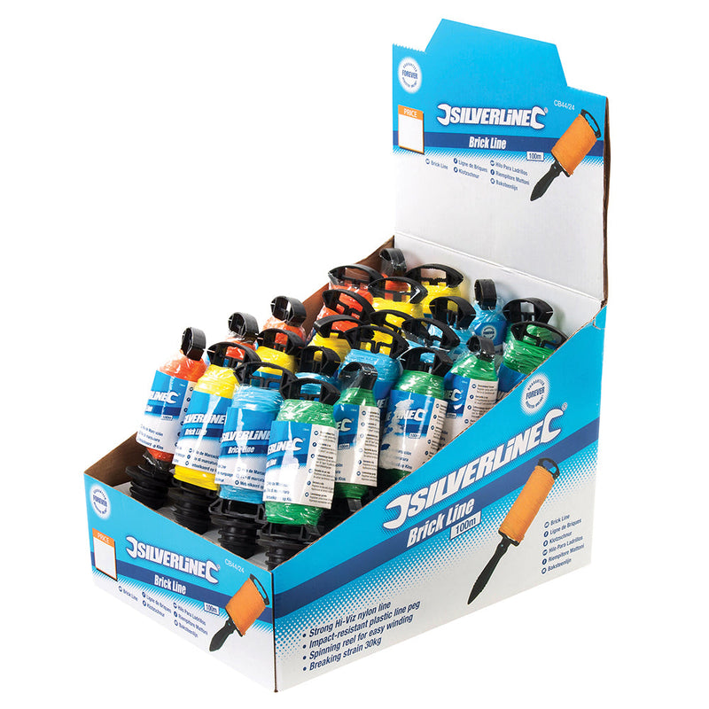 Silverline CB44/24 Spooled Brick Line Display Box 24pce