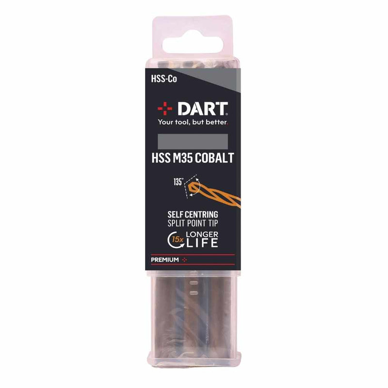 DART CHSS650  6.5mm HSS Cobalt Twist Drill Pk 10