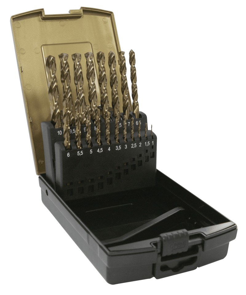 DART CHSSSET19  19 Piece HSS Cobalt Twist Drill Set