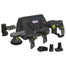 Sealey CP108VCOMBO7EU 5 x SV10.8 Series Cordless Combo Kit 10.8V - 2 Batteries & Euro Plug