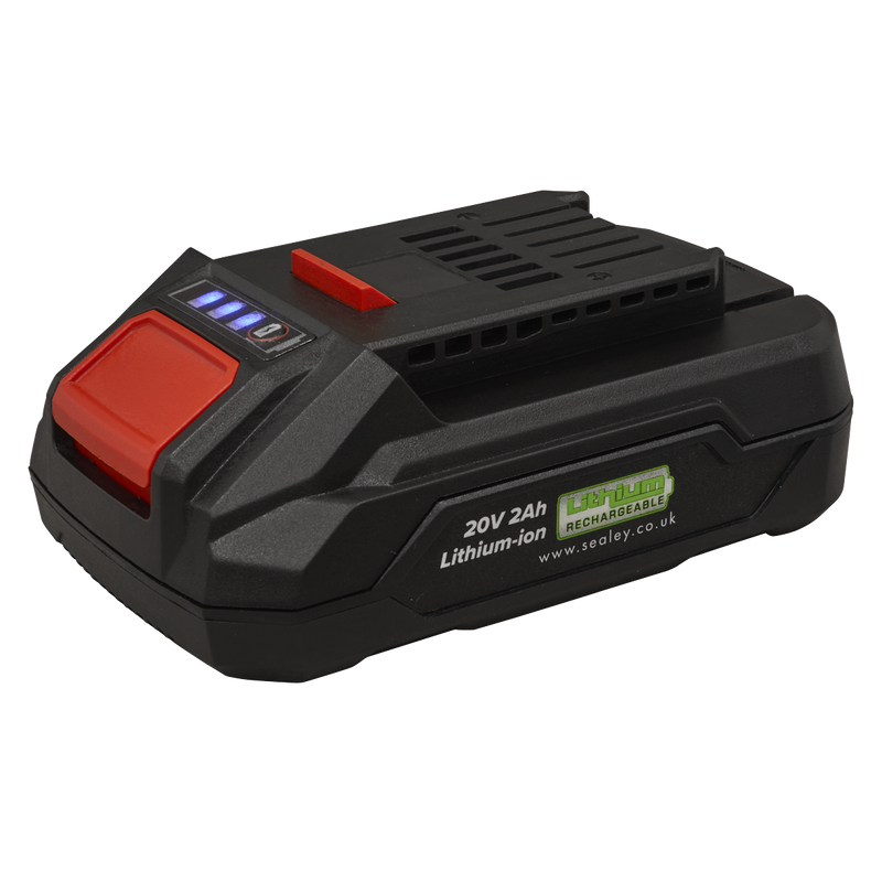 SEALEY CP20VCOMBO1EU 3 x SV20 Series Cordless Power Tool Kit 20V Euro Plug - 2 Batteries