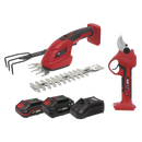 Sealey CP20VCOMBO14 2 x SV20 Series Cordless Gardening/Pruning Combo Kit 20V - 2 Batteries