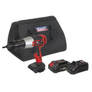 Sealey CP20VNRKIT1 SV20 Series Brushless Cordless Nut Riveter 20V 2Ah