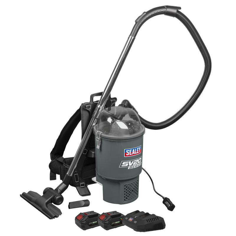 Sealey CP40VBVKIT Cordless Backpack Vacuum Kit SV20 Series 40V