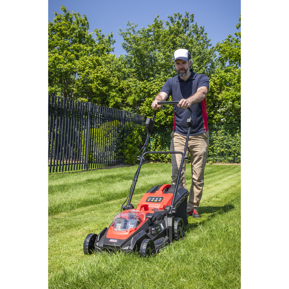 Sealey CP40VLMKIT Cordless Lawn Mower Kit 40V 4Ah SV20 Series 40cm