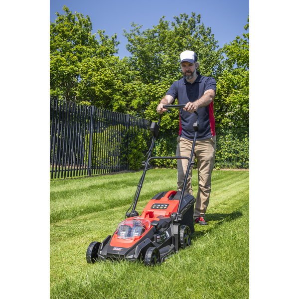 Sealey CP40VLMKIT Cordless Lawn Mower Kit 40V 4Ah SV20 Series 40cm