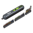 Sealey CP4VSD Cordless Screwdriver with Bit Set 4V 25pc