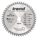 Trend Tools CSB/18548 Trend Wood Cordless Circular Saw Blade 185Mm X 20Mm X 48T