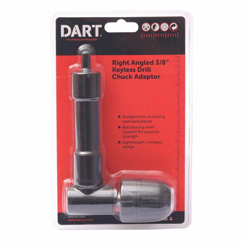 DART CU5090  Right Angled 3/8" Keyless Drill Chuck Adaptor