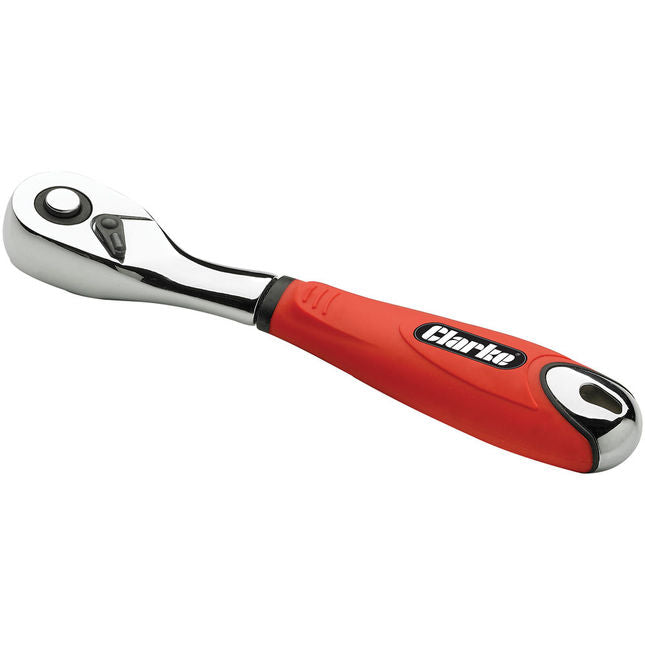 Clarke 1700530 PRO130 1/4" Drive Pro Ratchet (Polished Chrome)