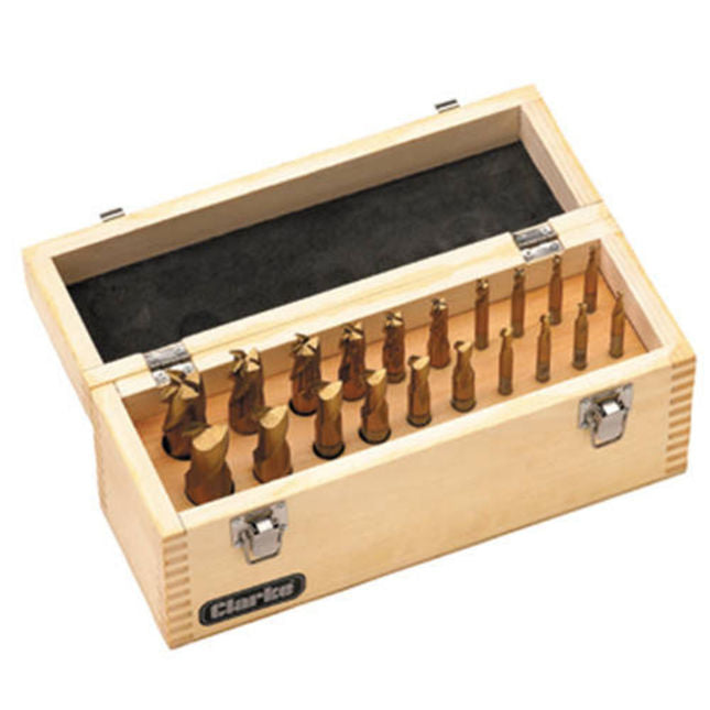 Clarke 1700338 ET163 - 20 piece HSS End Mill & Slot Drill Set
