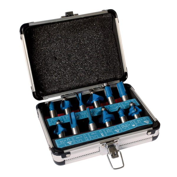 DART DASET1/2  12 Piece 1/2 Inch Router Cutter Set