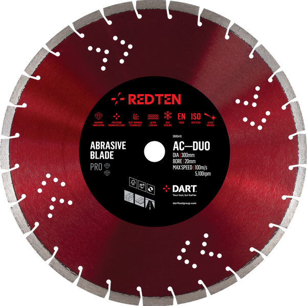 DART DB00440  Red Ten AC-DUO Diamond Blade 400D x 20B