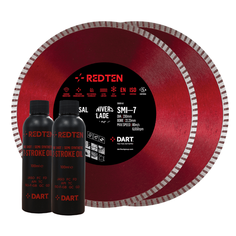 DART DB00581  Red Ten SMI-7 300mm x 20B Twin Pack with oil