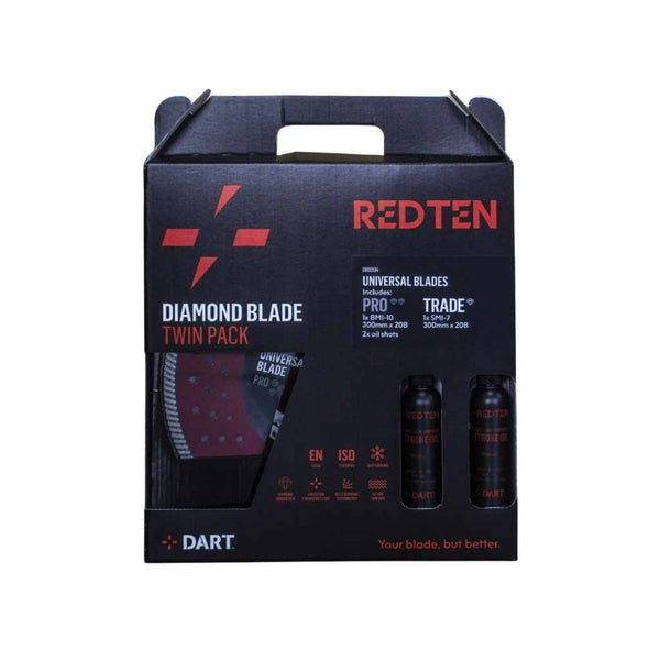 DART DB00594  Red Ten BMI-10/SMI-7 Twin Pack 300 x 20mm with Oil
