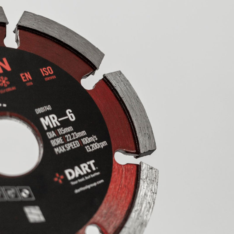 DART DB01740  Red Ten MR-6 Mortar Rake 115D x 22.23B