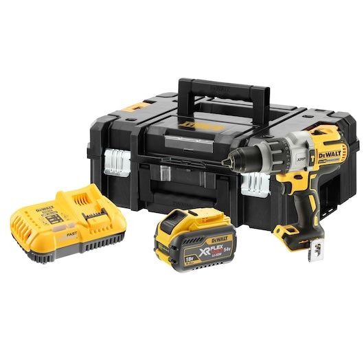 DeWalt DCD996X1-GB 18V XR Brushless Premium Hammer Drill Driver - 1 X 9Ah Batteries