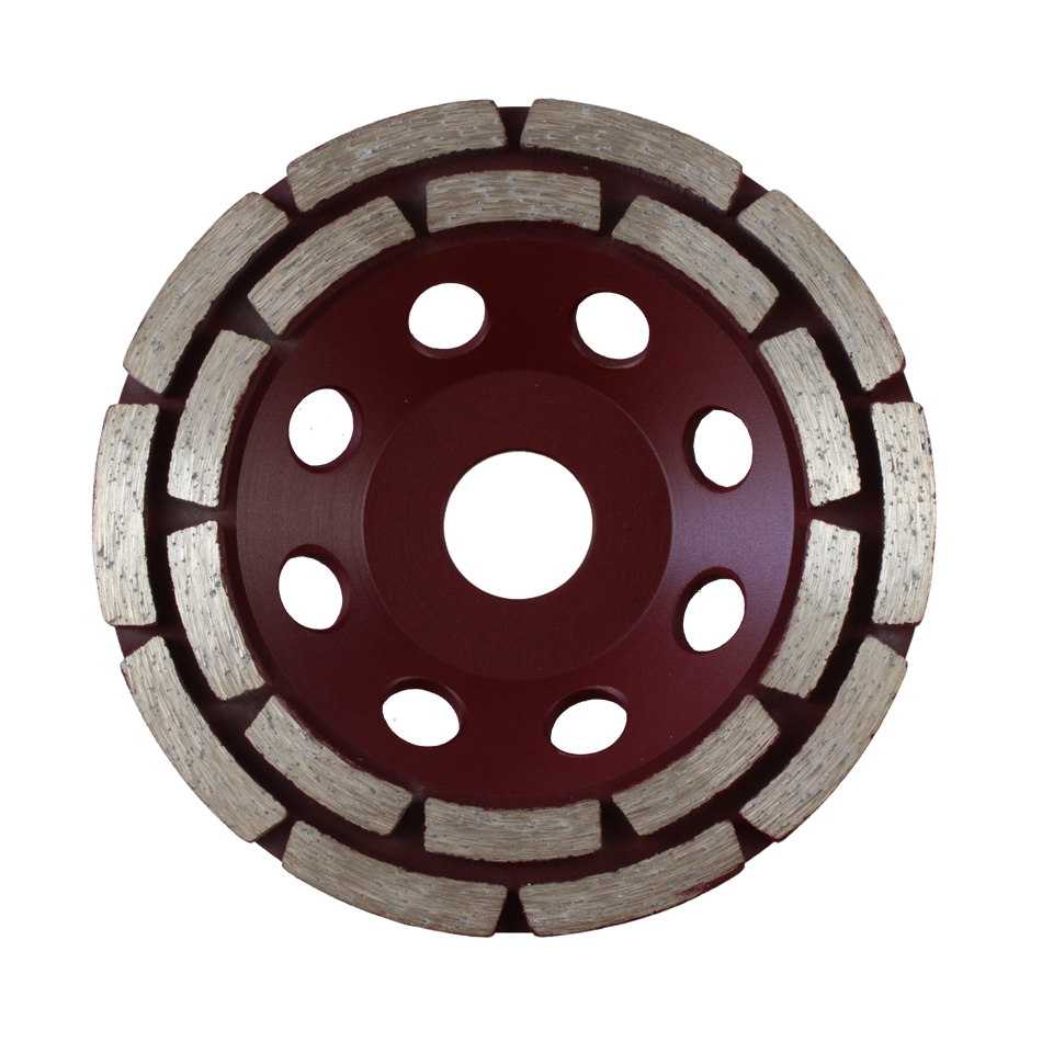 DART DCGDR11522  Red Ten Cup Grinder Double Row 115D x 22.23B