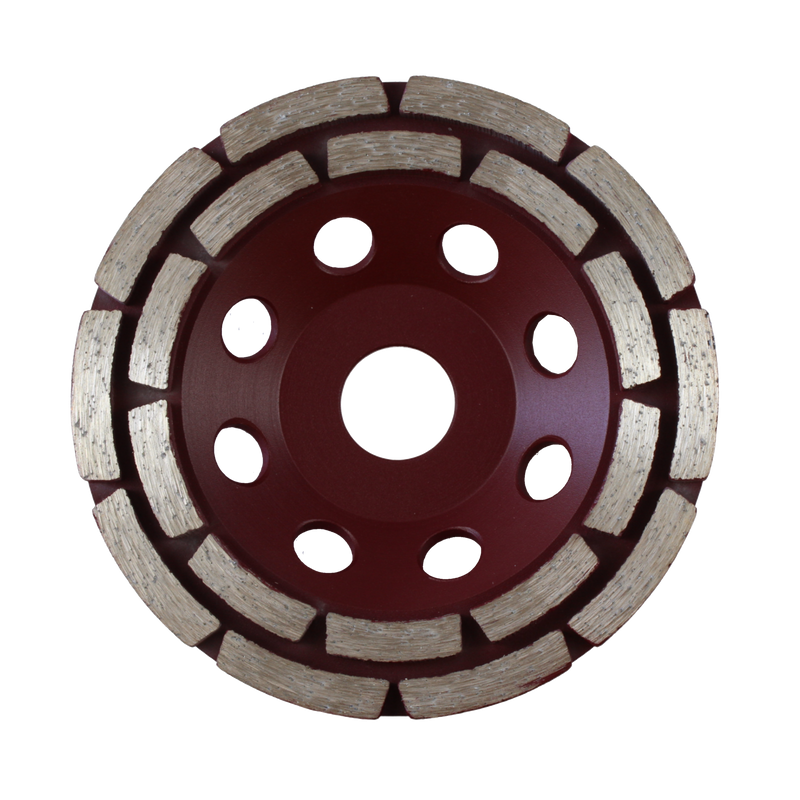 DART DCGDR12522  Red Ten Cup Grinder Double Row 125D x 22.23B