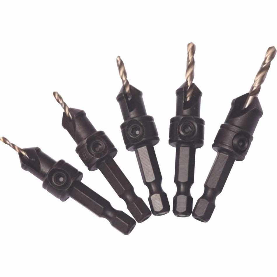 DART DCSSET5  5 Piece Quick-Change Countersink Set