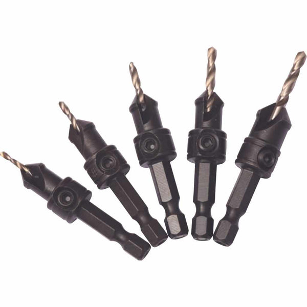 DART DCSSET5  5 Piece Quick-Change Countersink Set