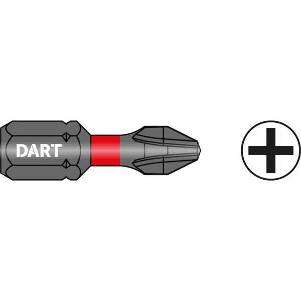 DART DDIPH1-10  PH1 25mm Impact Driver Bit - Pack 10
