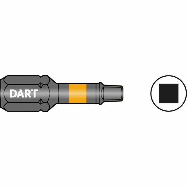 DART DDISQ3-10  Square No.3 25mm Impact Driver Bit - Pack 10