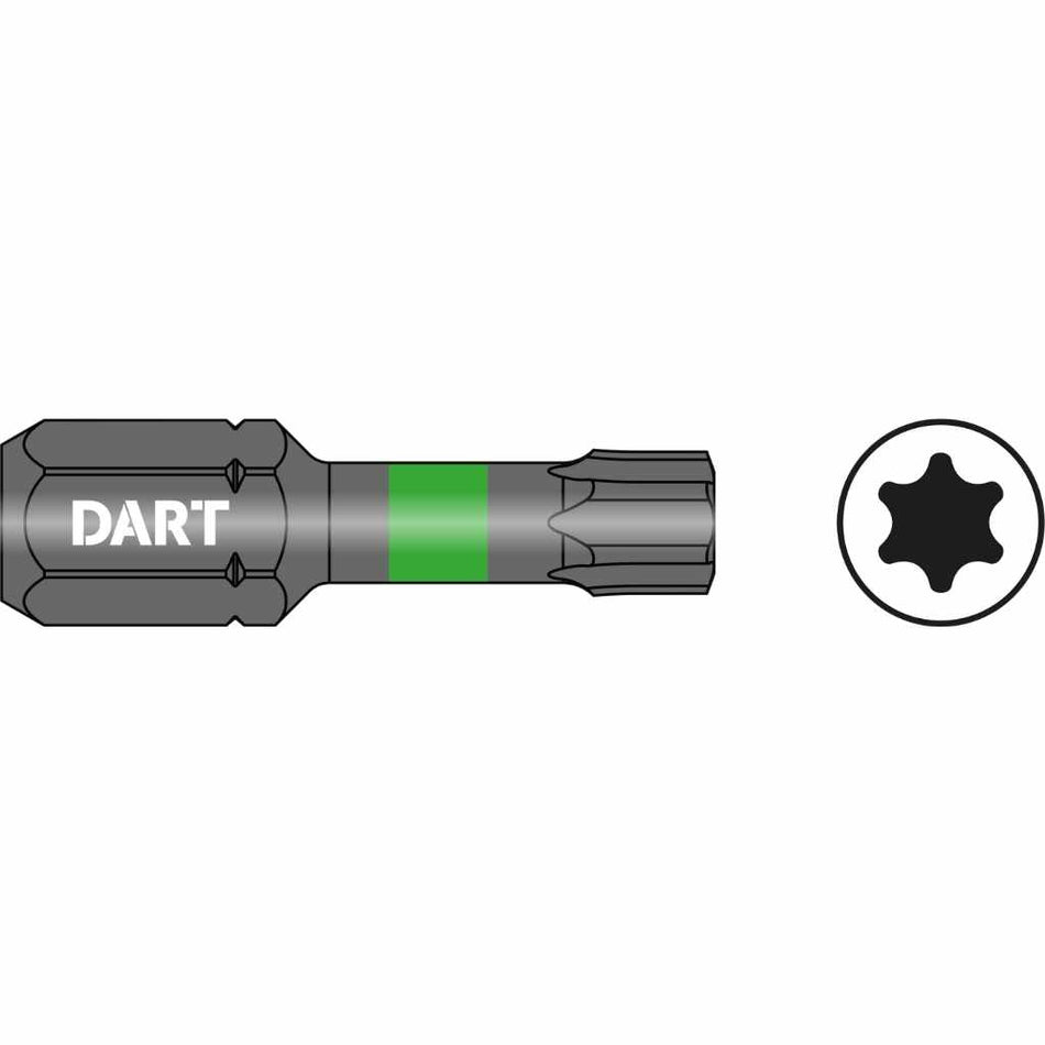 DART DDIT20-10  T20 25mm Impact Driver Bit - Pack 10